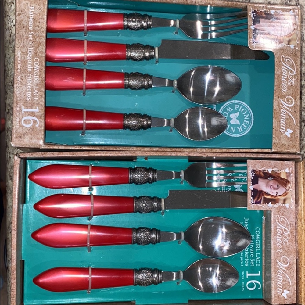 Pioneer Woman cowgirl lace flatware sets